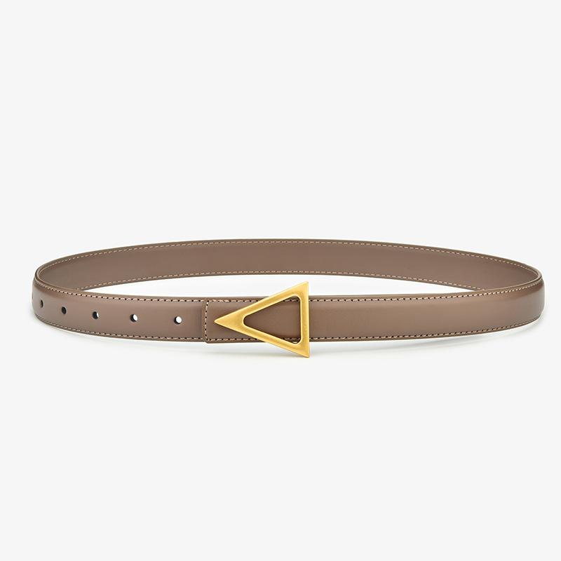 Diamond Clasp Belt bamboo/gold |  Womens Belts Accessories bamboo